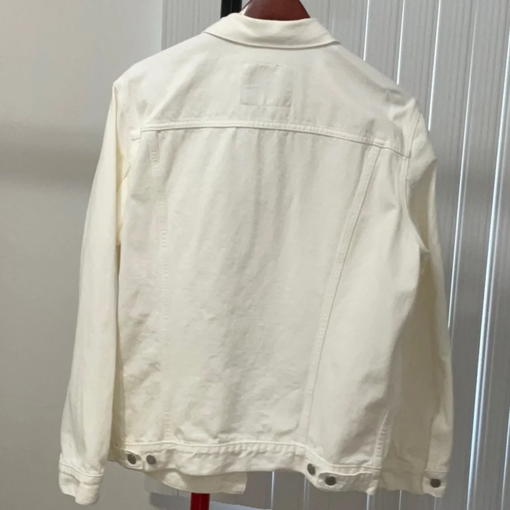 Levi's Trucker Jacket White Denim Men’s Size XL - Picture 4 of 9